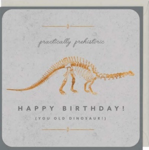 Prehistoric Pops Birthday Card